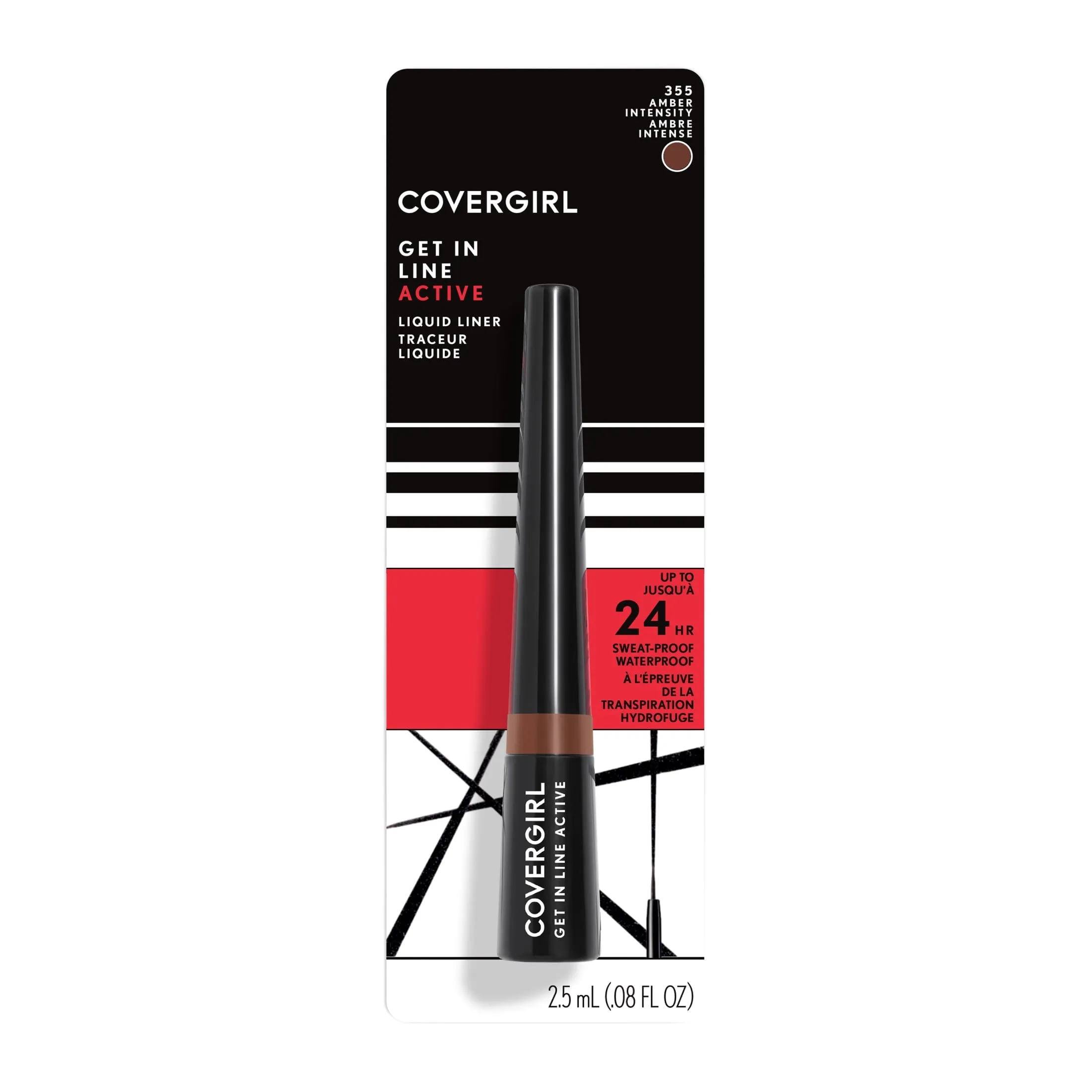 COVERGIRL Get in Line Active Eyeliner, 355 Amber Intensity, 0.08 oz