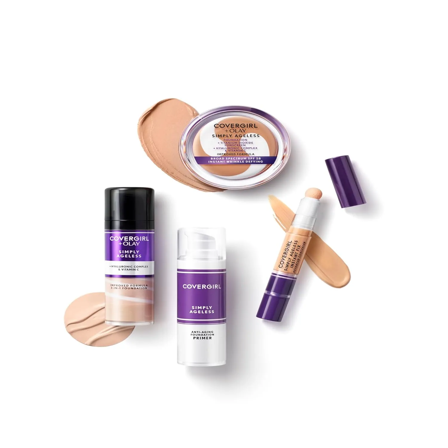 COVERGIRL OLAY Simply Ageless 3-in-1 Liquid Foundation, Golden Tan, 1 Fl Oz (Pack of 1)
