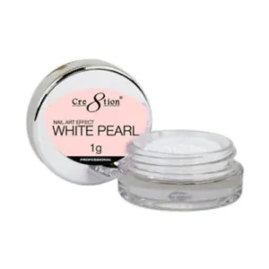 Cre8tion Nail Art 1g - White Pearl Effect