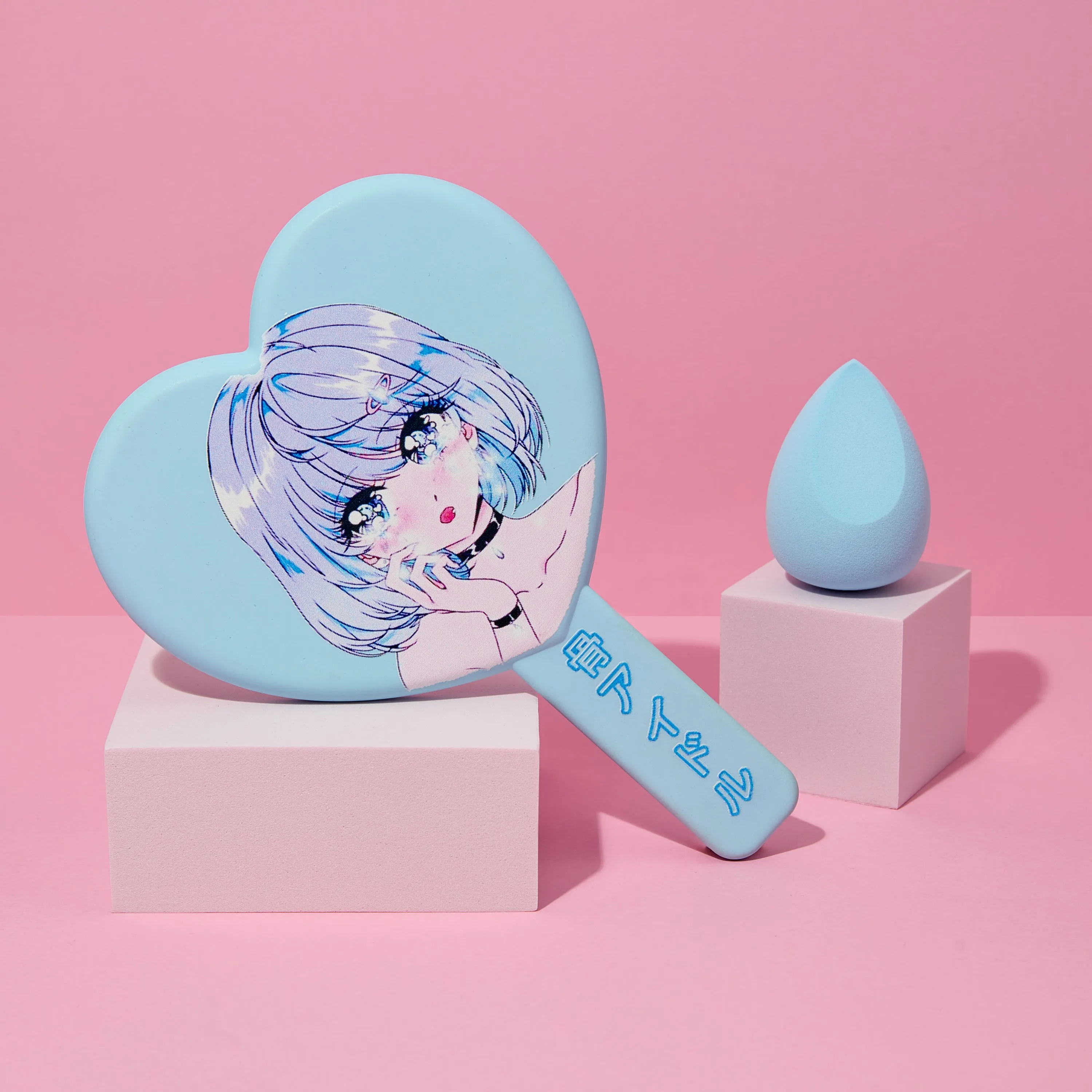 Crybaby Blue Heart Mirror