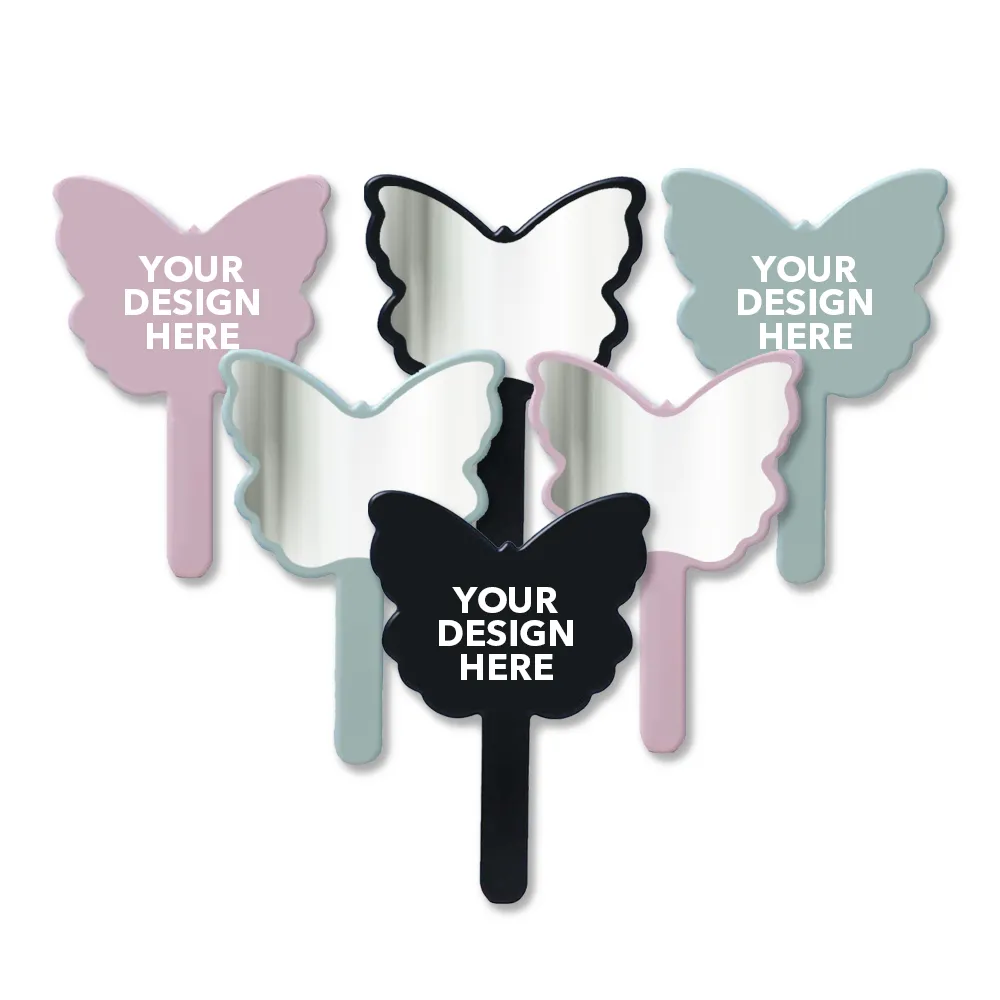 Custom Butterfly Shaped Hand Mirror