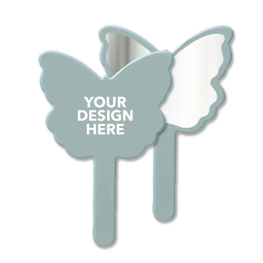 Custom Butterfly Shaped Hand Mirror