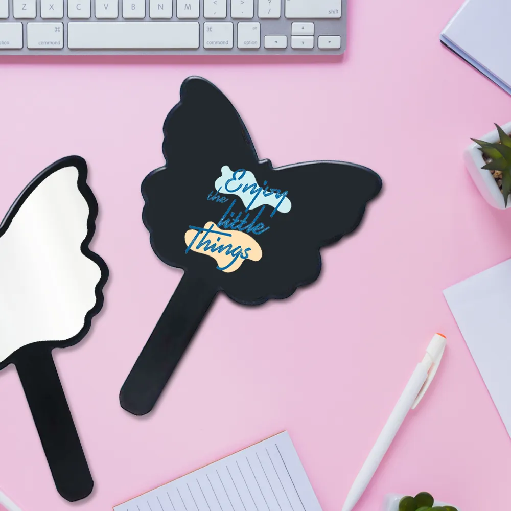 Custom Butterfly Shaped Hand Mirror