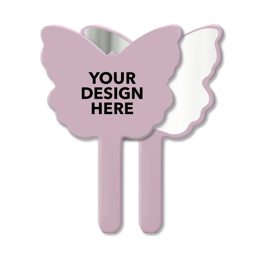 Custom Butterfly Shaped Hand Mirror