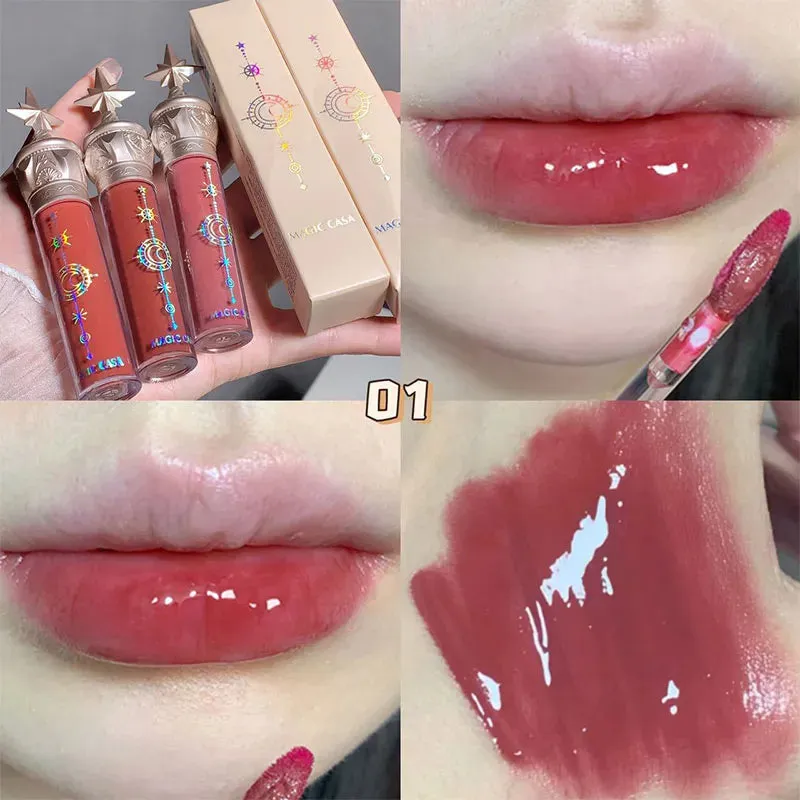 Cute Little Star Lip Stain - Glossier Transparent Lip Dye for a Long-Lasting Gloss.