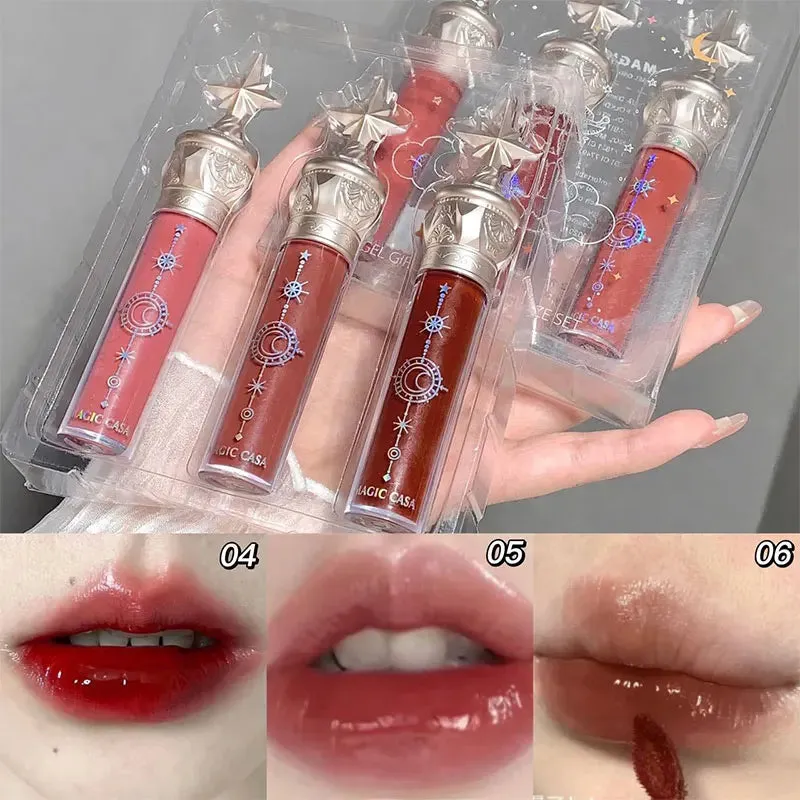 Cute Little Star Lip Stain - Glossier Transparent Lip Dye for a Long-Lasting Gloss.