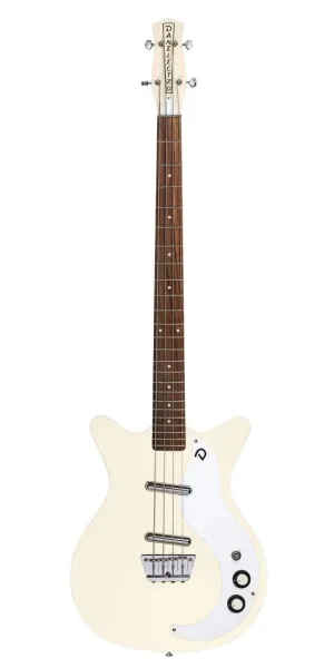 Danelectro D59SSBASS-CREAM 59DC Short Scale Electric Bass Guitar (Vintage Cream)
