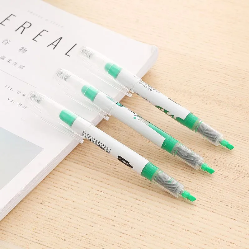 Deli Liquid Highlighter Chisel Tip Pen Type Green EU35450 1pc