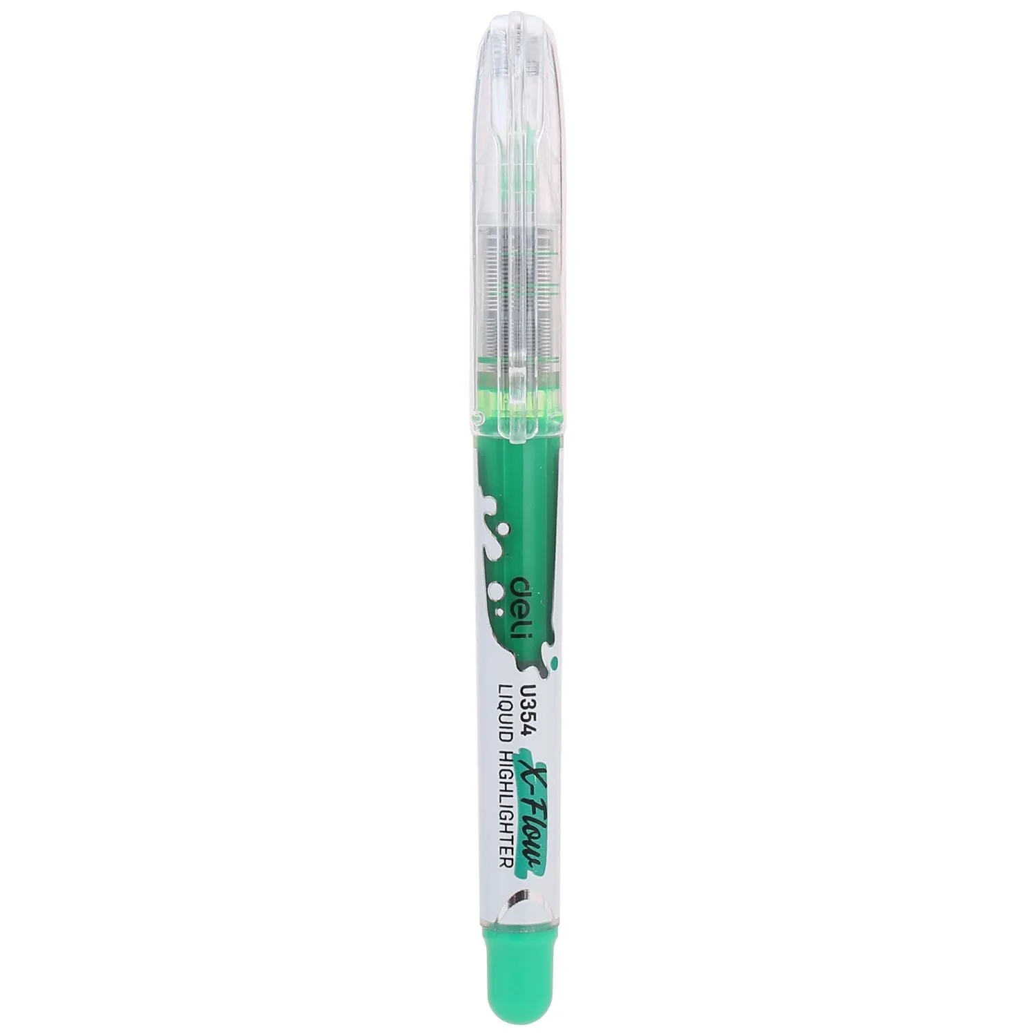 Deli Liquid Highlighter Chisel Tip Pen Type Green EU35450 1pc