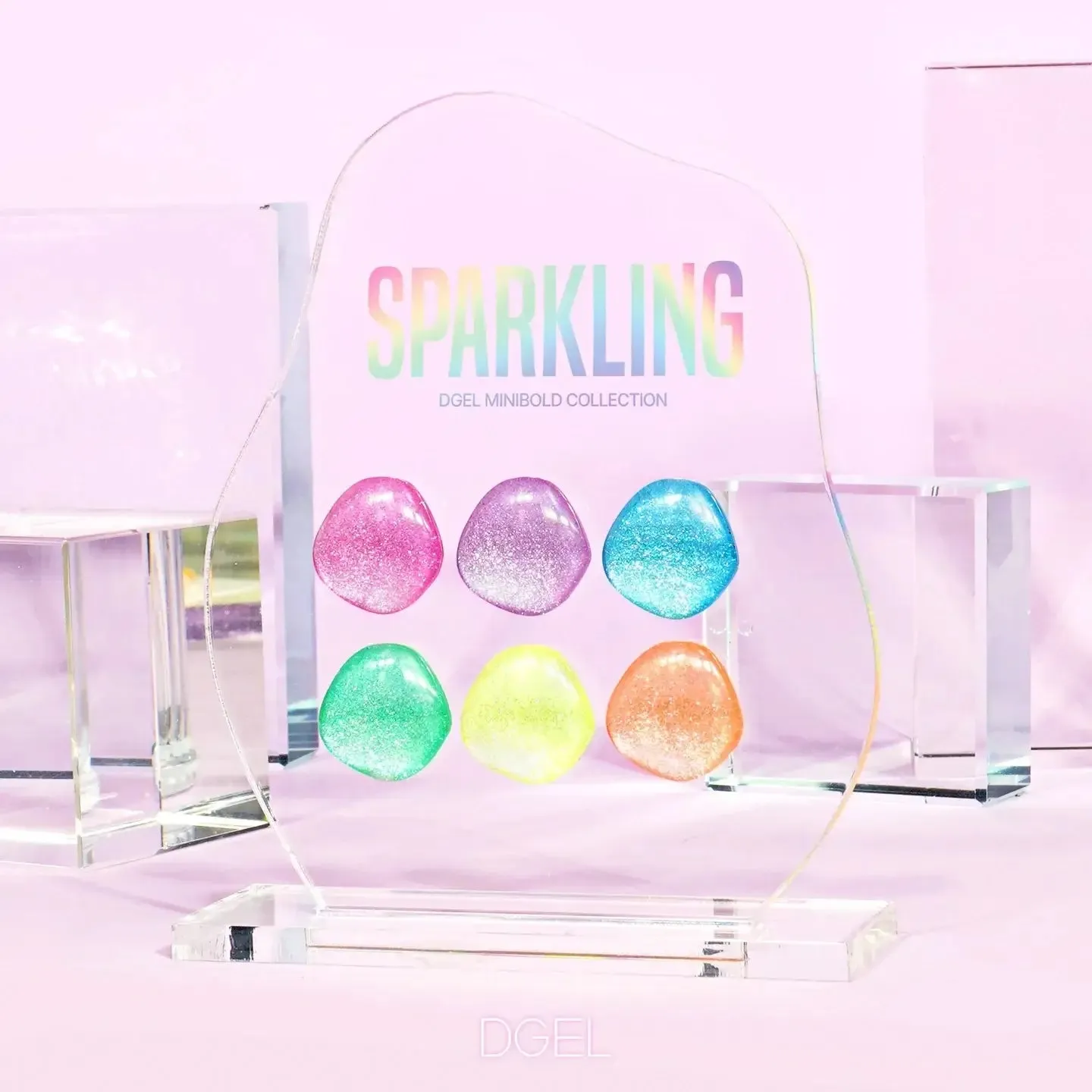 DGEL Sparkling Collection - 6 PCS Gel Polish Set