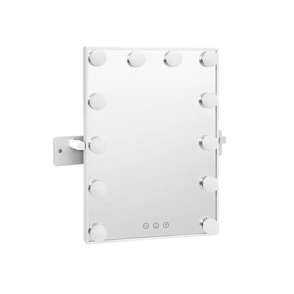 Dimmable Makeup Mirror w/ 12 LED Bulbs   Touch Control - Embellir