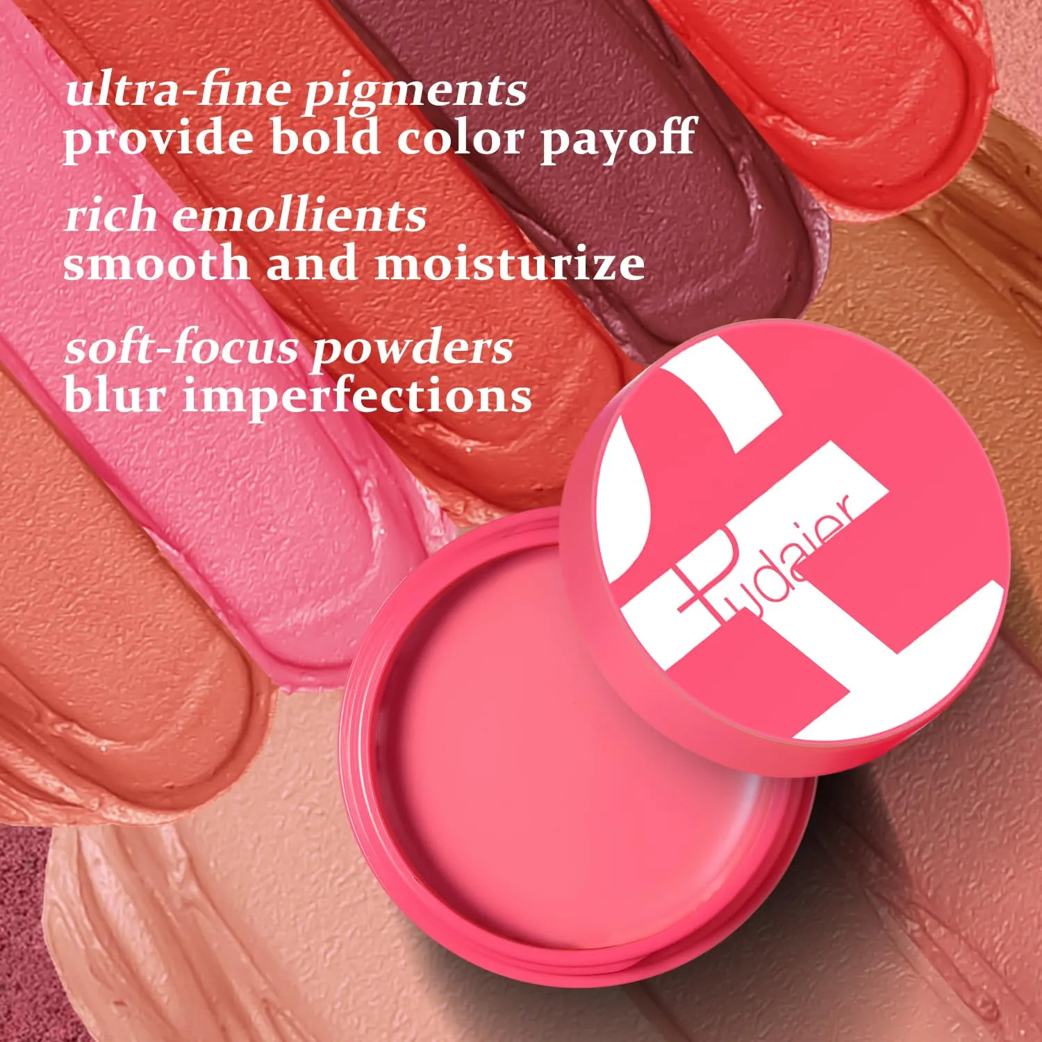 DMLNN Cream Blush, Matte Moisturizing Makeup Effect, Long-Lasting, Easy to Apply, Anti-smudge, Natural Makeup, Cream Blush Suitable For Women in Various Occasions-06 Rose Red