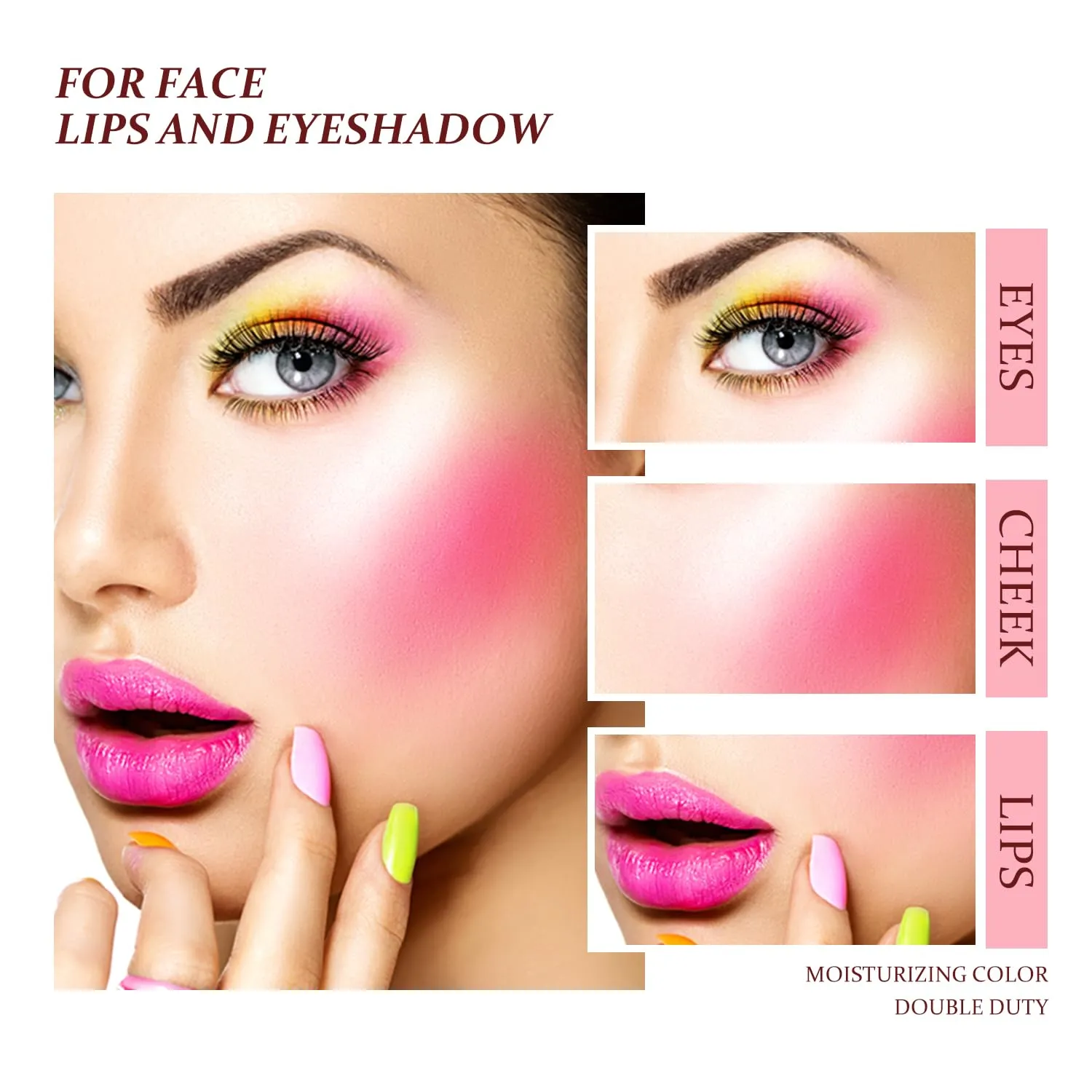 DMLNN Cream Blush, Matte Moisturizing Makeup Effect, Long-Lasting, Easy to Apply, Anti-smudge, Natural Makeup, Cream Blush Suitable For Women in Various Occasions-06 Rose Red