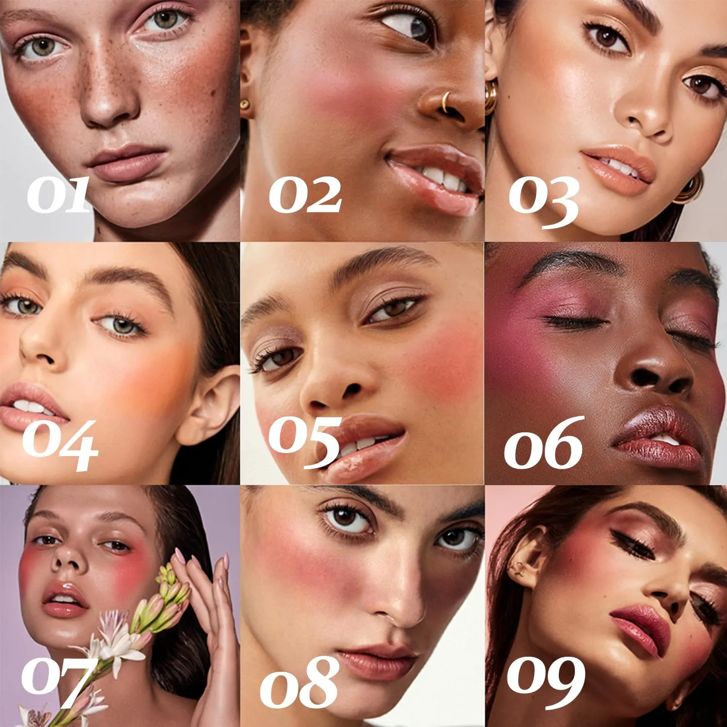 DMLNN Cream Blush, Matte Moisturizing Makeup Effect, Long-Lasting, Easy to Apply, Anti-smudge, Natural Makeup, Cream Blush Suitable For Women in Various Occasions-06 Rose Red
