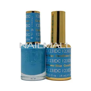 DND DC - Matching Gel and Nail Lacquer - DC123 Cornflower Blue
