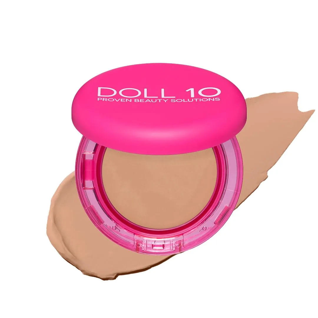 Doll 10 Peptide Bounce Balm Foundation  Hydrating, Age-Defying Foundation for Older Women, All Skin Types  Vegan, Clean, Natural, Medium Buildable Coverage, Blurs Fine Lines - [Light]