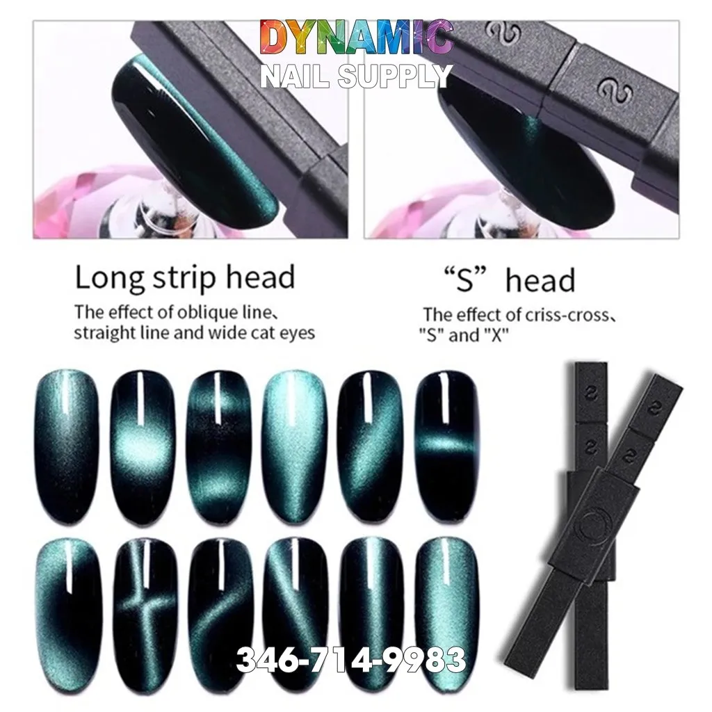 Double Headed Nail Art Magnet Stick for Nail Gel Polish Line Strip Effect