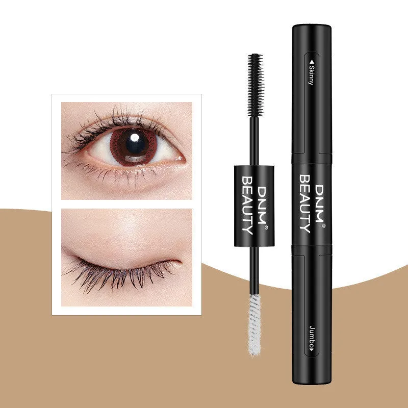 Double Wand Thick & Thin Black Mascara by DNM - High Pigment