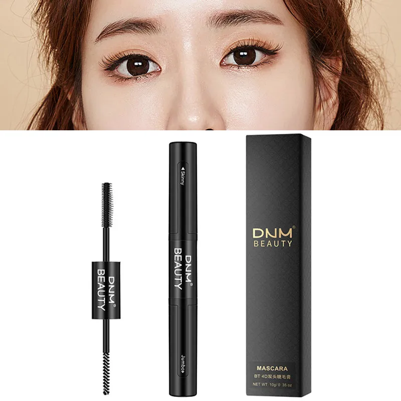 Double Wand Thick & Thin Black Mascara by DNM - High Pigment