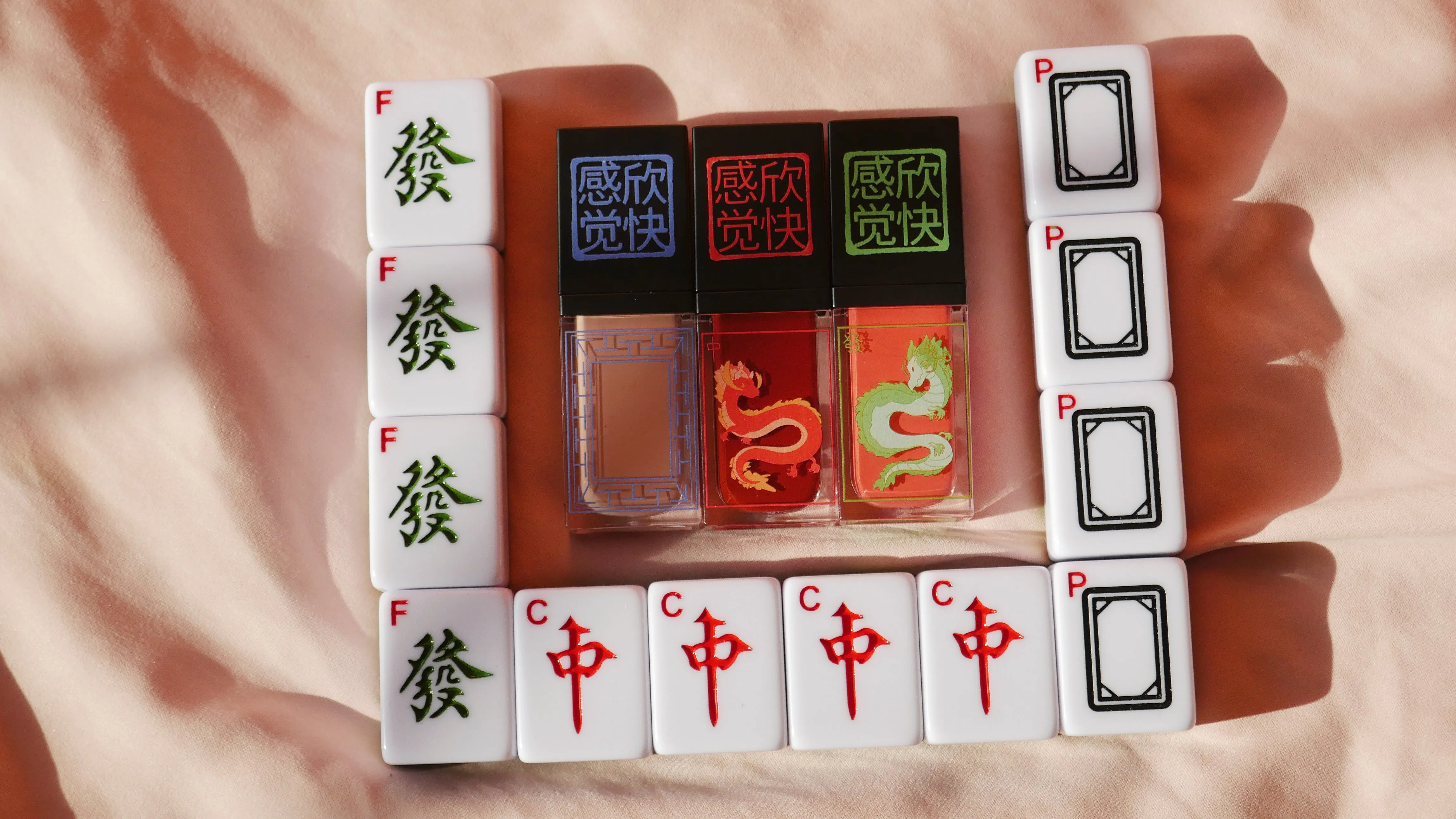 Dragon Tiles Liquid Blush