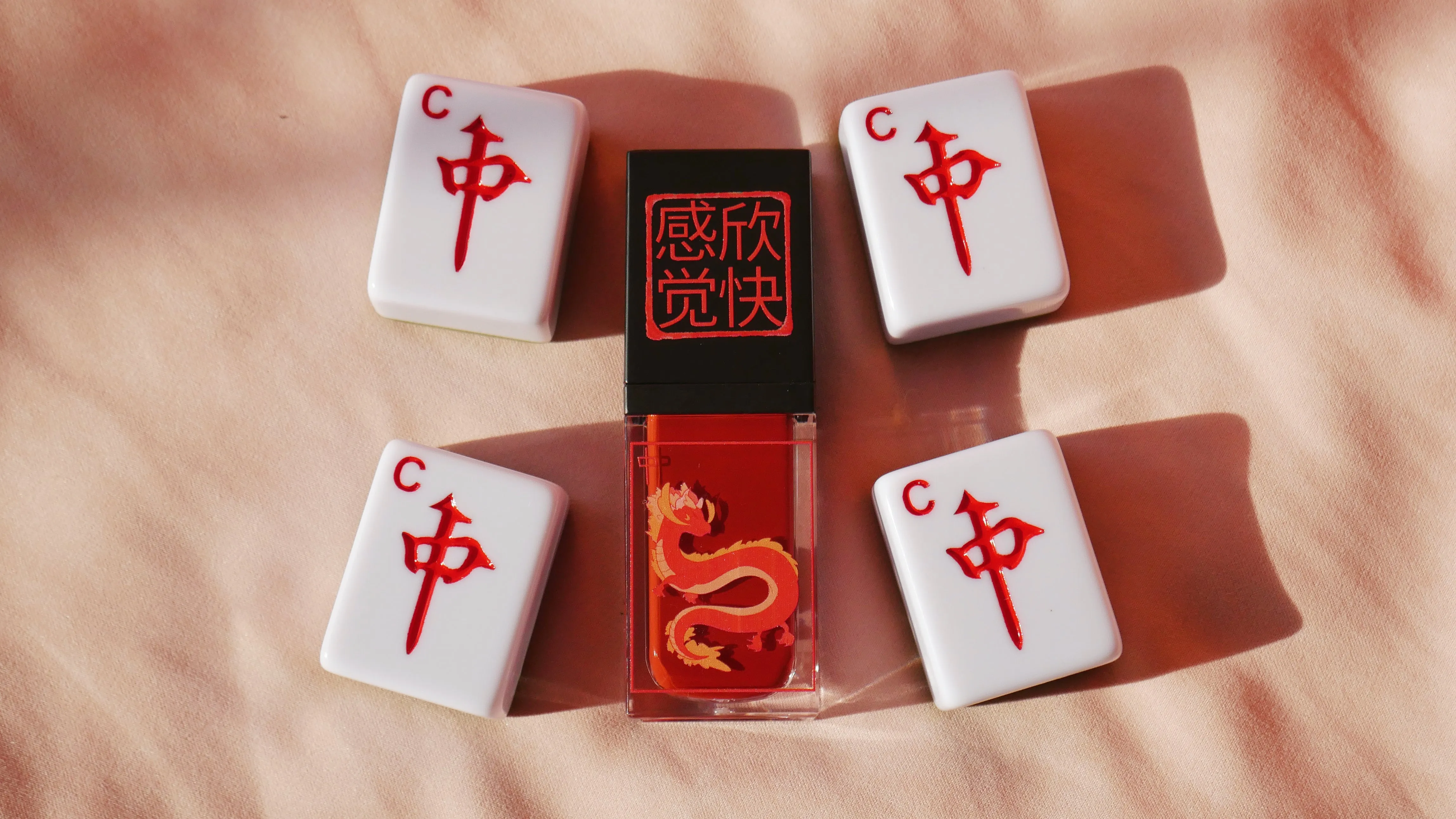 Dragon Tiles Liquid Blush