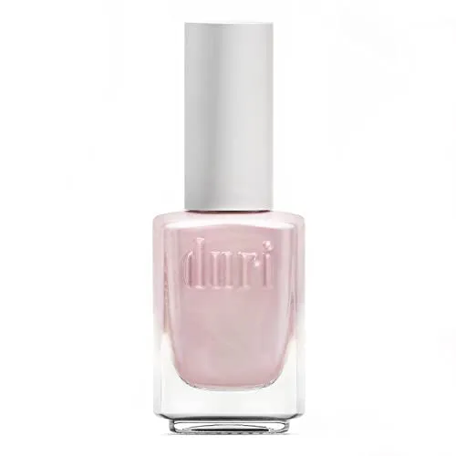 duri Nail Polish, 752 Aha Moment, Pearl White Shimmer, Semi Sheer, Fashion Classic, Wedding Design, Full Coverage, Fast Drying, Long Lasting, Easy to Apply, 0.45 Fl Oz