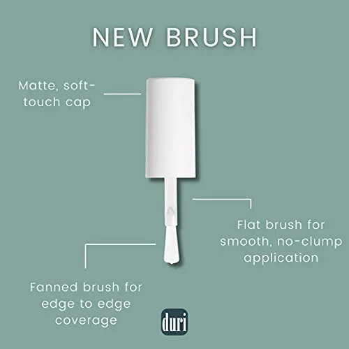 duri Nail Polish, 752 Aha Moment, Pearl White Shimmer, Semi Sheer, Fashion Classic, Wedding Design, Full Coverage, Fast Drying, Long Lasting, Easy to Apply, 0.45 Fl Oz