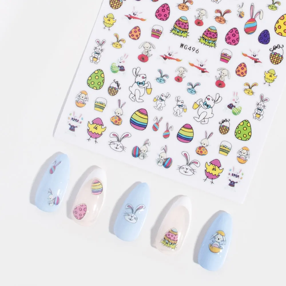 Easter Bunny Nail Stickers