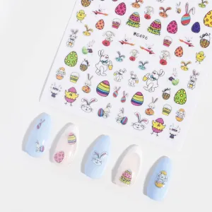 Easter Bunny Nail Stickers
