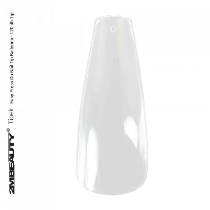 Easy Press on Ballerina Nail Tip (120PCS) by 2MBEAUTY