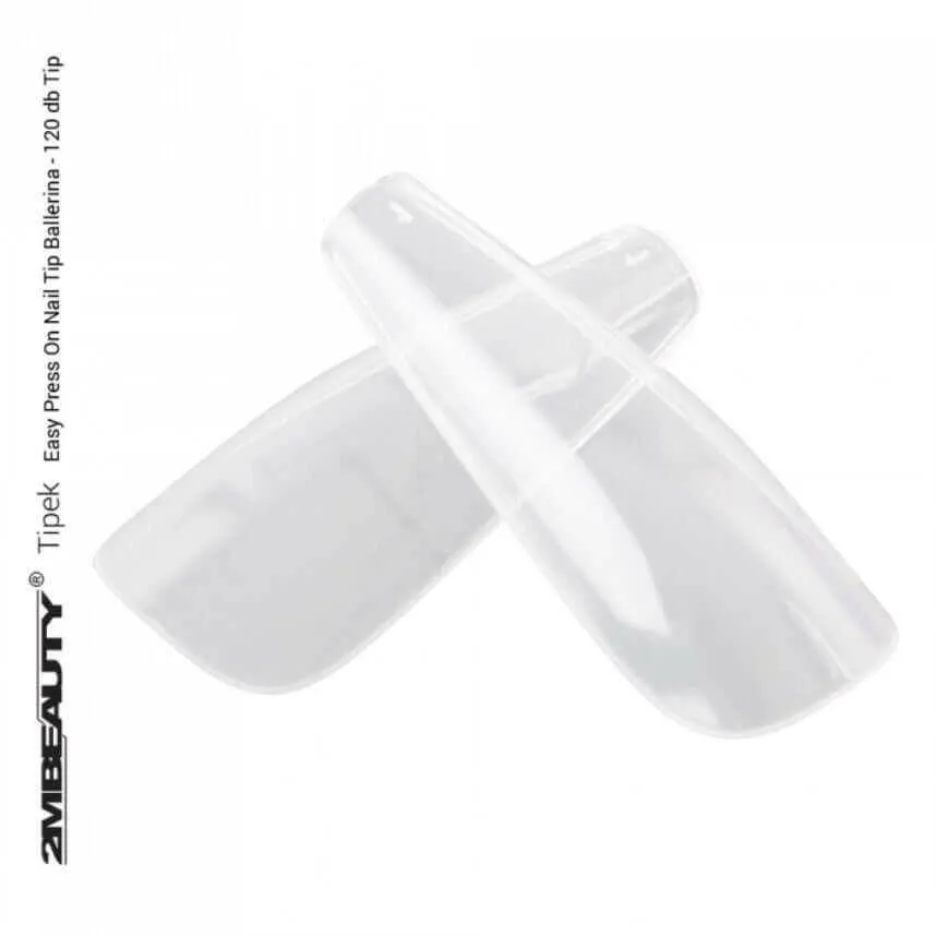 Easy Press on Ballerina Nail Tip (120PCS) by 2MBEAUTY