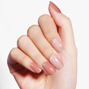 Elegant Crystal Elegance Semi Cured Gel Nail Strips | Sweet Tea - 4225