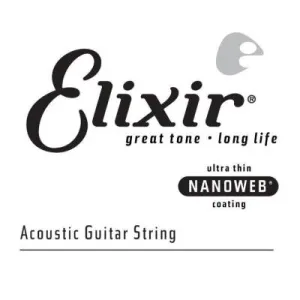 Elixir 14132 Phosphor Bronze Acoustic Guitar .032 Single String w/ Nanoweb Coating