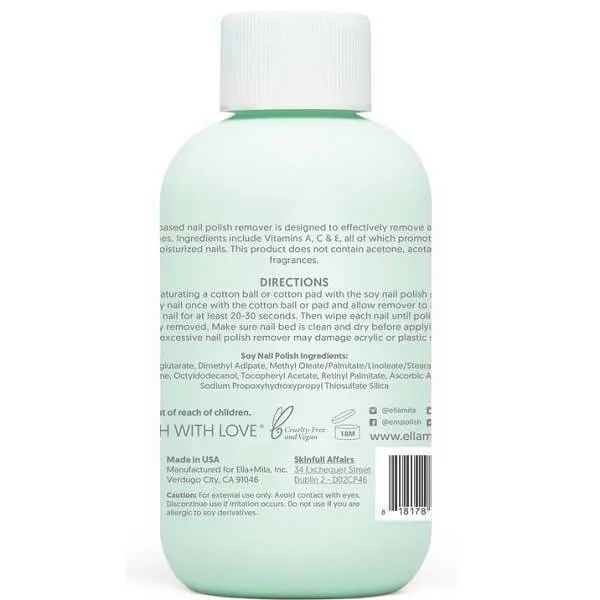 ella mila Soy Nail Polish Remover - Unscented