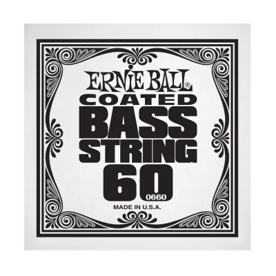Ernie Ball 0660EB .060 Single Coated Nickel Wound Electric Bass String