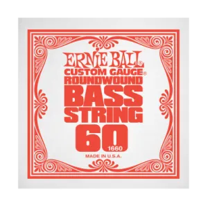 Ernie Ball 1660EB .060 Single Nickel Wound Electric Bass String