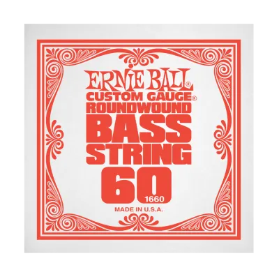 Ernie Ball 1660EB .060 Single Nickel Wound Electric Bass String