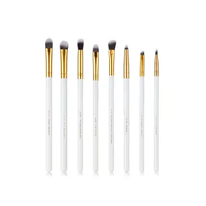 Essential Makeup Brush Set White 8 Pcs T099