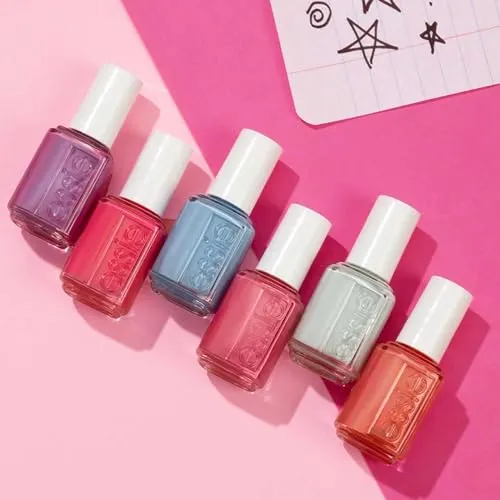 essie salon-quality nail polish, vegan, pink, cream, blushin' & crushin', 0.46 fl oz