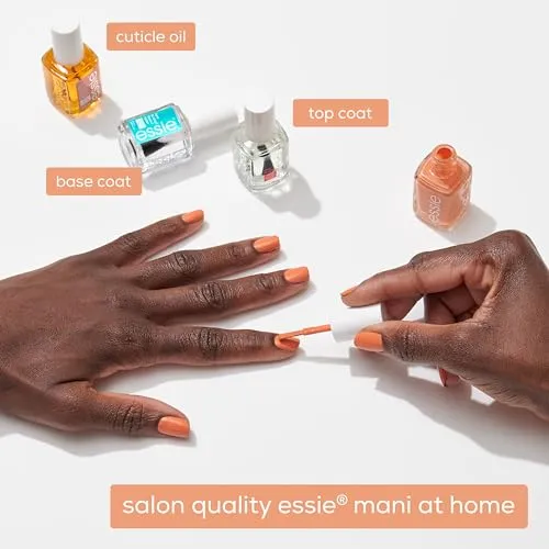 essie salon-quality nail polish, vegan, pink, cream, blushin' & crushin', 0.46 fl oz