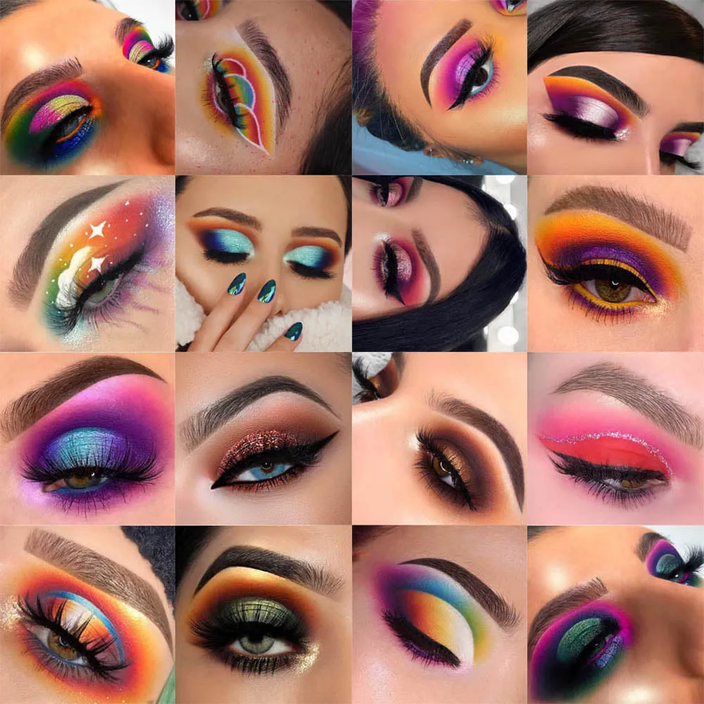 evpct 39 Color Rainbow Matte and Shimmer Eyeshadow sombras de ojos Palette Makeup Pallet,Bright Colorful Dark Eyeshadow palette Paletts High Pigmented Long Lasting Waterproof paleta de maquillaje
