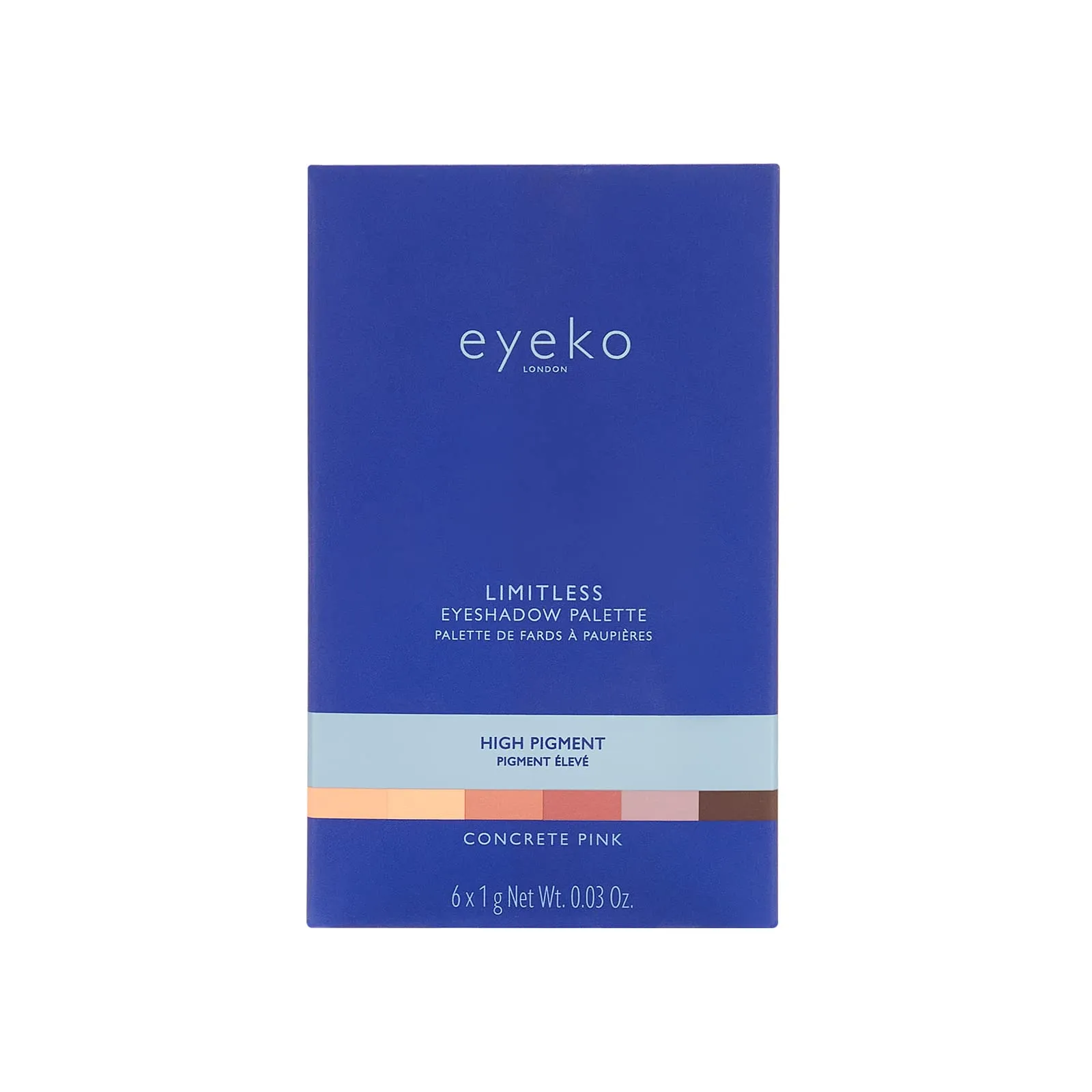 Eyeko Limitless Eyeshadow Palette - Concrete Pink - Blendable Blush-Toned Nude Shades and Soft Shimmers - Lightweight - Vegan