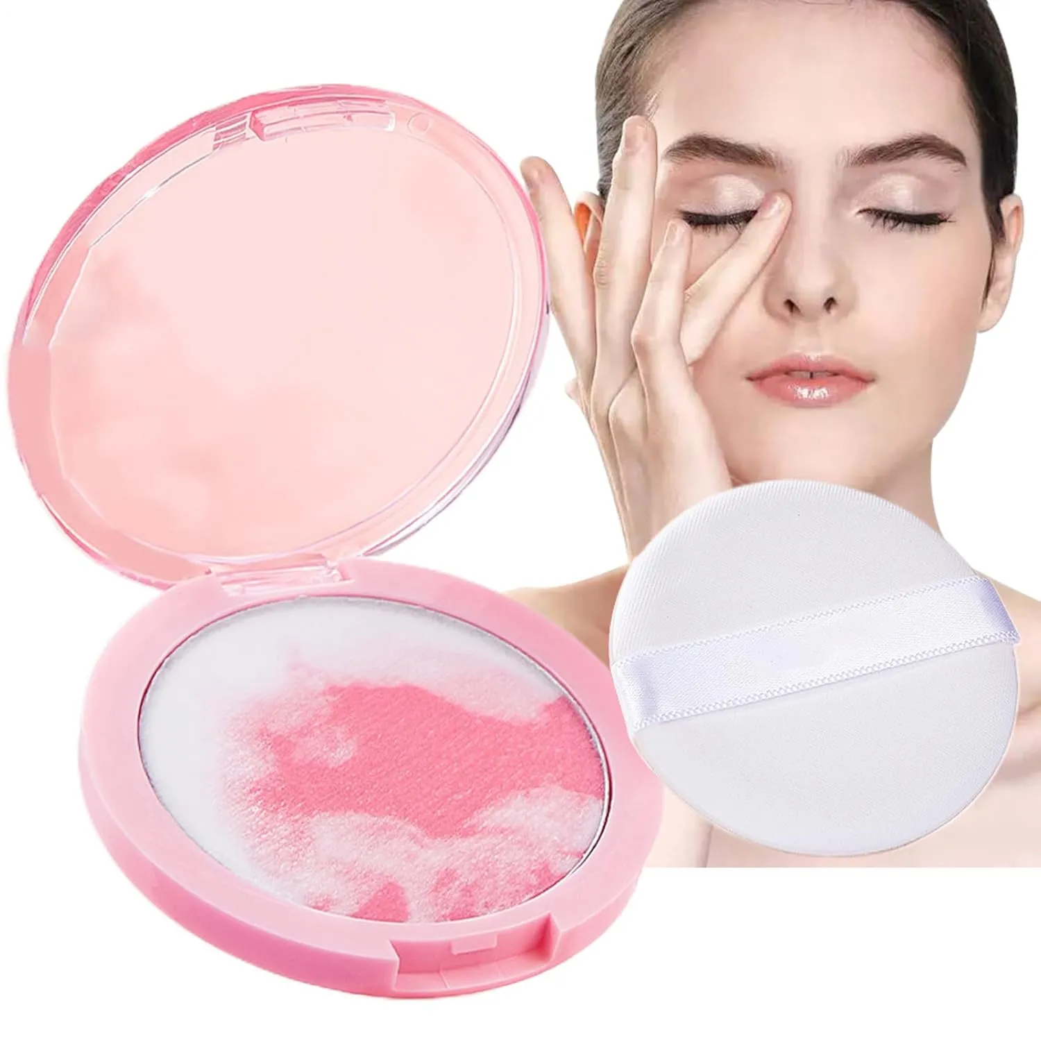 Face Powder, Natural Matte Baked Foundation, Long-Lasting CC Facial Creams Setting Finishing Everyday Mature Skin Daughter Wife Friends