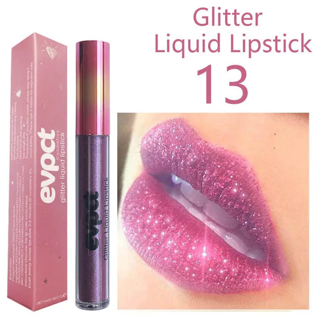 Fashion Matte to Glitter Liquid Lipstick Cosmetics Long Lasting  Waterproof Lips Metallic Lip Gloss Beauty Makeup