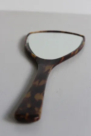 Faux Tortoiseshell Hand Mirror
