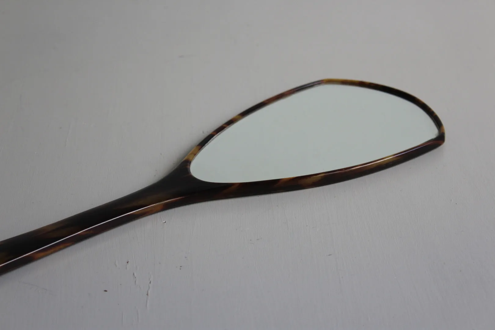 Faux Tortoiseshell Hand Mirror