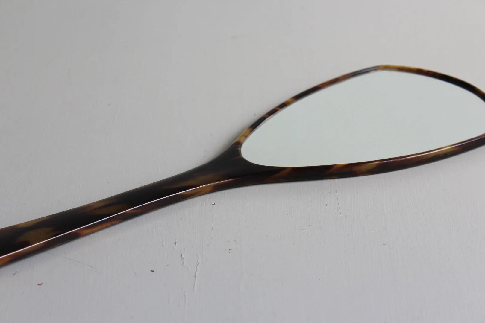 Faux Tortoiseshell Hand Mirror