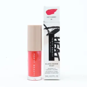 Fenty Beauty Gloss Bomb Heat Universal Lip Luminizer 0.07oz Hot Cherry 01 New