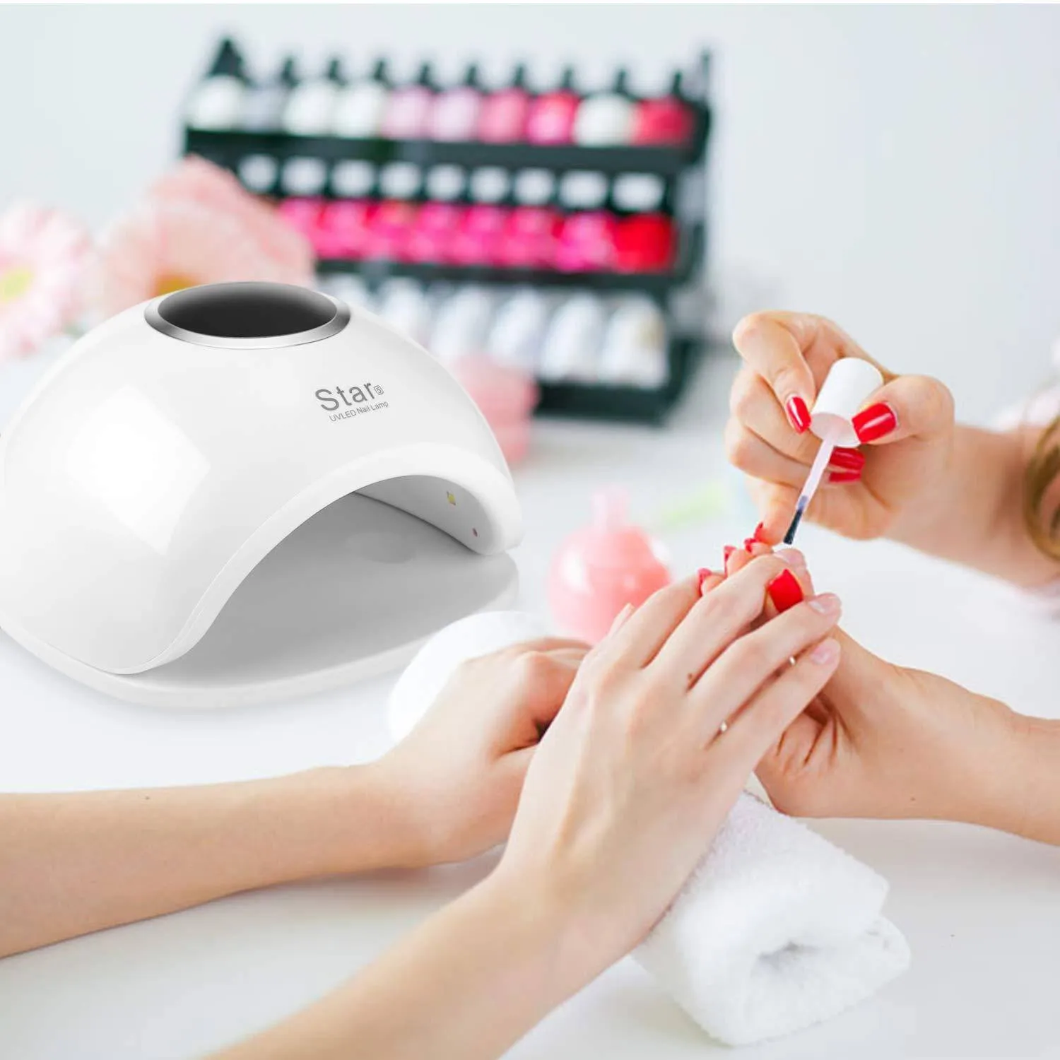 FINATE 72W UV LED Gel Nail Lamp