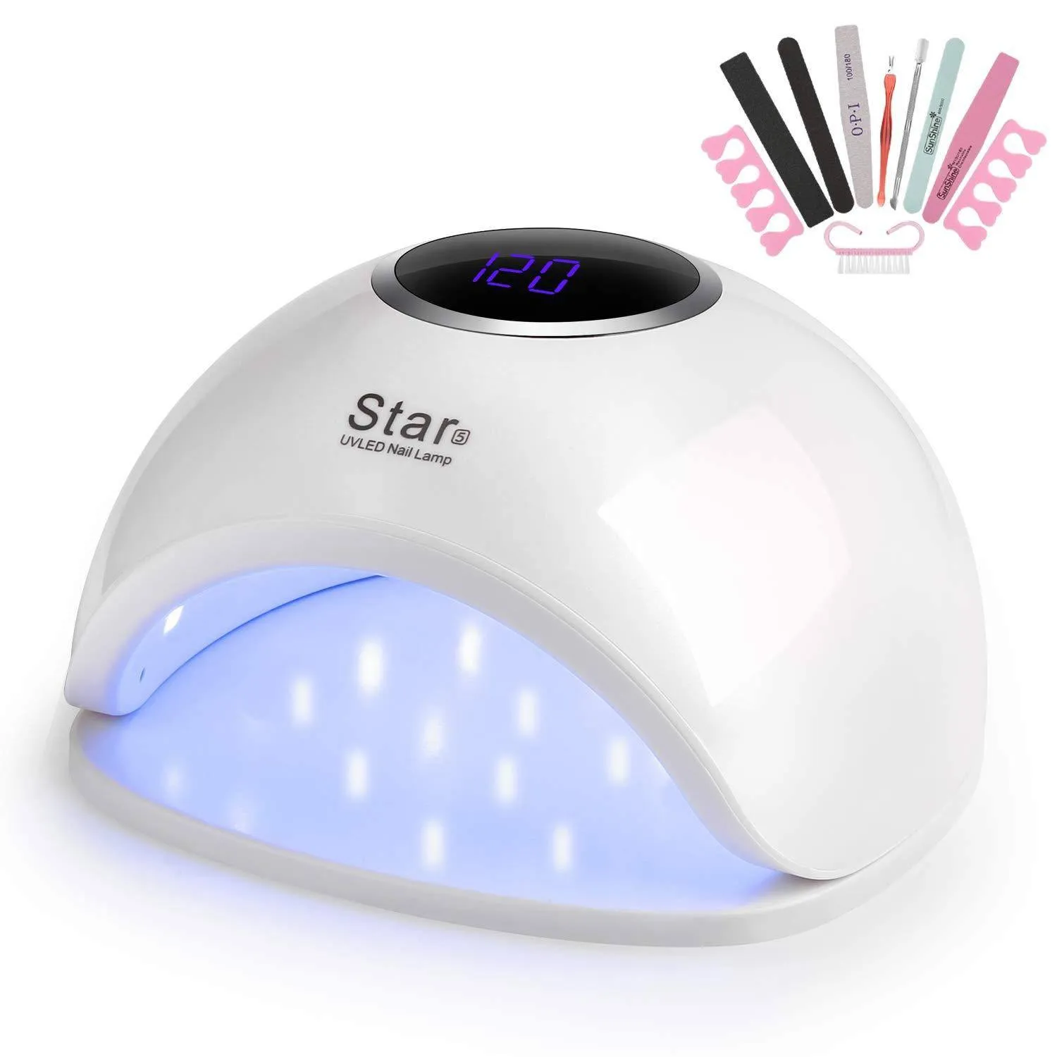 FINATE 72W UV LED Gel Nail Lamp